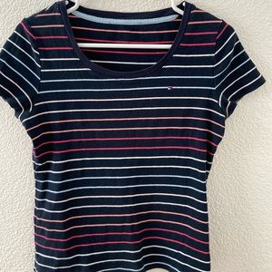 Tommy Hilfiger Medium Striped Cotton T-Shirt